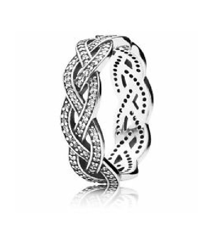 ANILLO PLATA CIRCON TRENZADO Royal Paola