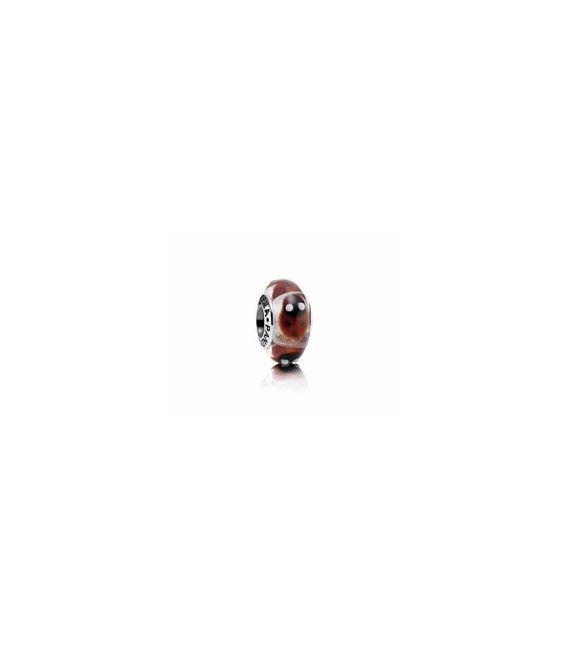 CHARM CR MURANO MARIQUITA ROJA