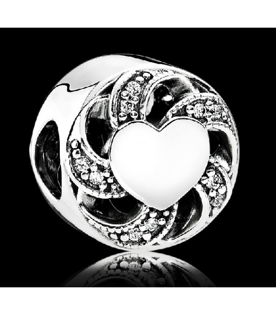 CHARM PLATA CIRCONITA CORAZON