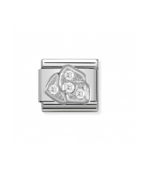 CL SIMBOLOS ACERO CUBIC PLATA