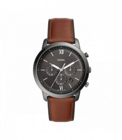 Reloj Neutra de piel ámbar con cronógrafo