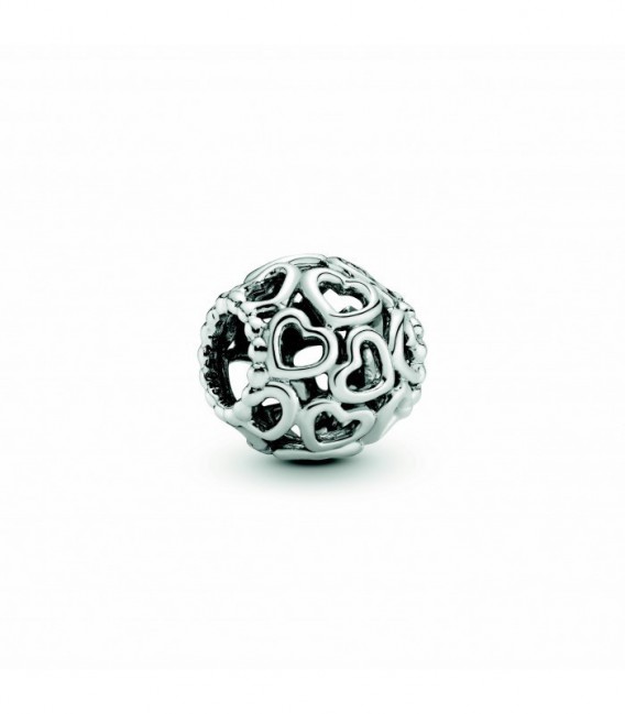 CHARM PLATA CORAZONES