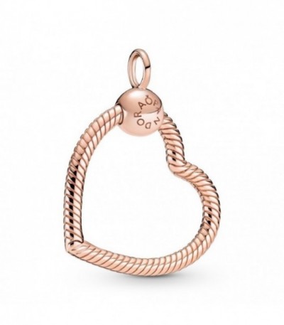 HEART ROSE GOLD-PLATED O PENDANT