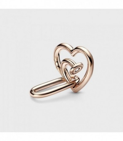 NAIL HEART 14K ROSE GOLD-PLATED LINK