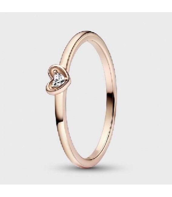 HEART 14K ROSE GOLD-PLATED RING