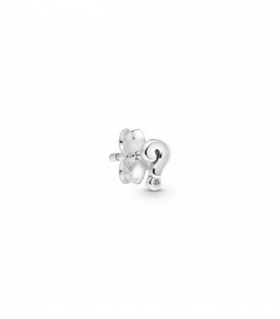 Question mark sterling silver stud earri