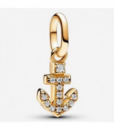 ANCHOR MINI DANGLE WITH CLEAR CUBIC ZIRC
