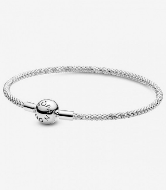 PULSERA PLATA MALLA CIERRE PANDORA