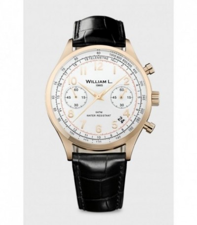 RELOJ ACERO BLANCO CREMA MARRON