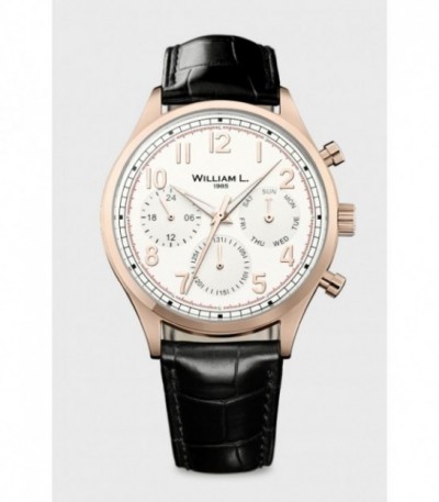 RELOJ ACERO AMARILLO BLANCO