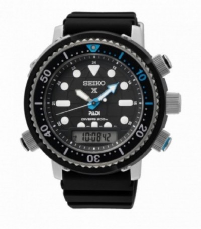 seiko PROSPEX DIVERS SOLAR ANA-DIGI SILICONA