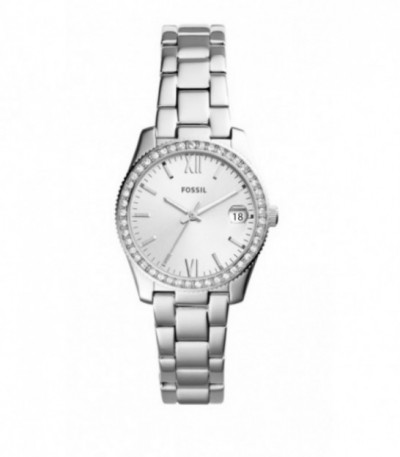 Reloj Scarlette de acero inoxidable con tres agujas y fecha